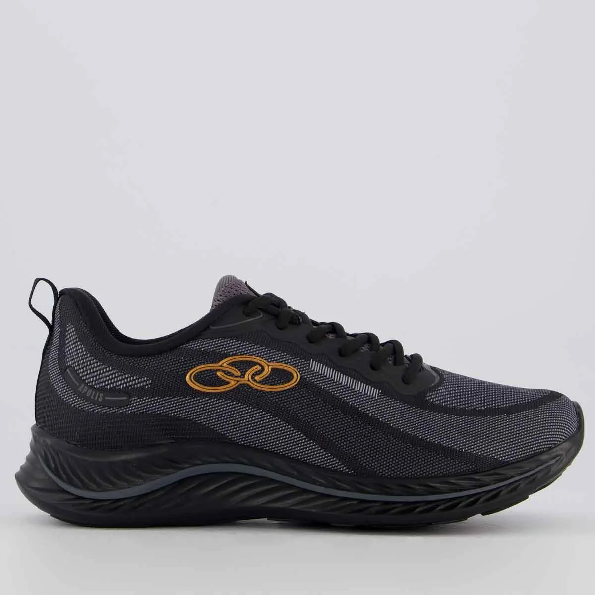 Tênis Olympikus Apolis Preto e Chumbo Preto/Chumbo