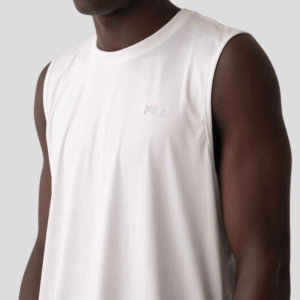 Regata Fila Basic Sports II Branco e Prata Branco 3