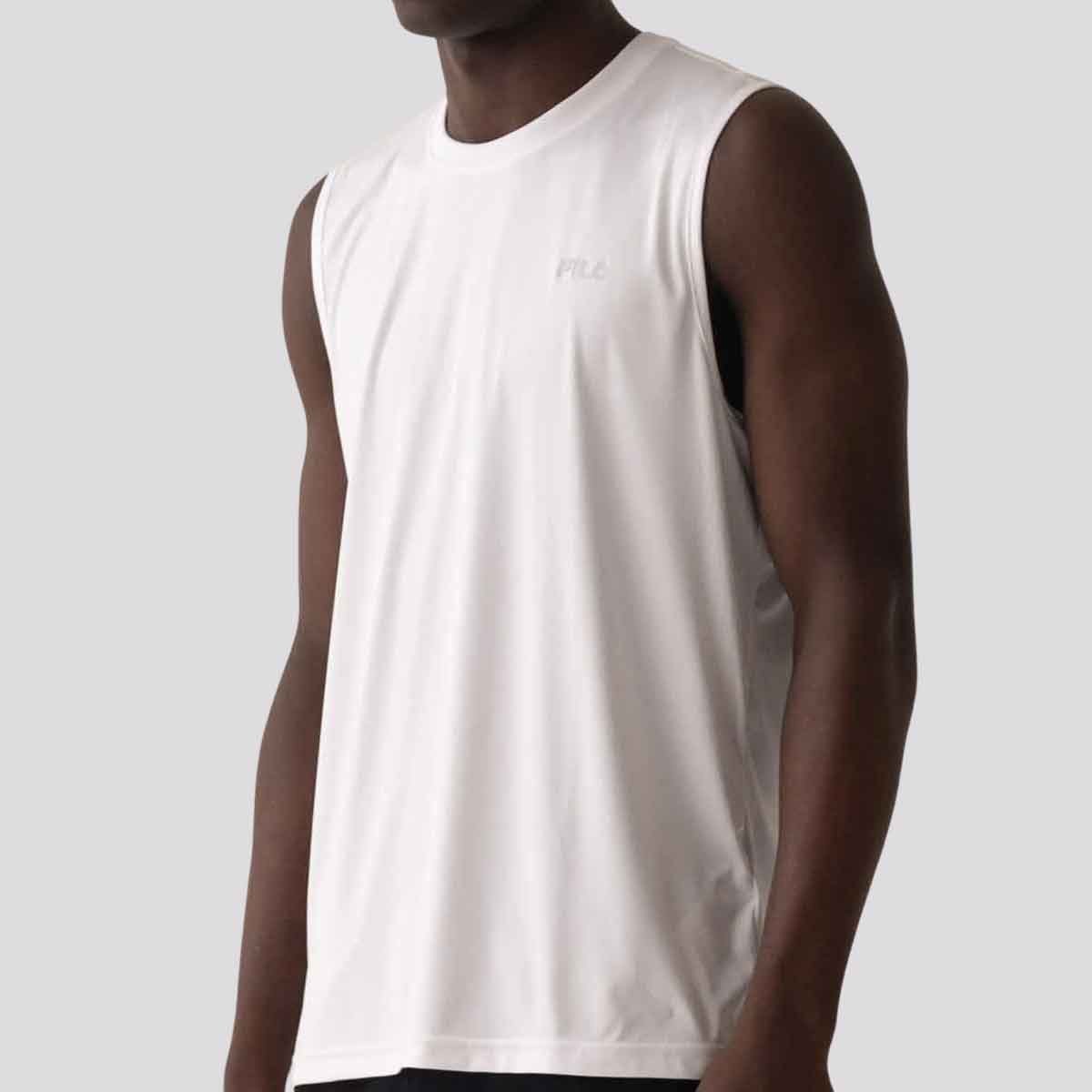 Regata Fila Basic Sports II Branco e Prata Branco 4