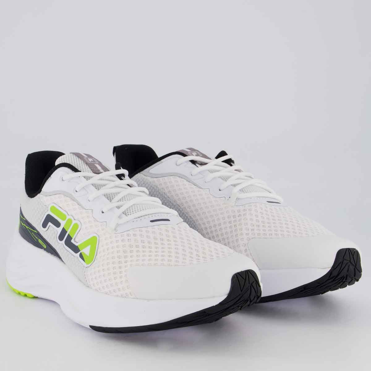 Tênis Fila Racer Comet Branco e Preto Branco/Preto 2