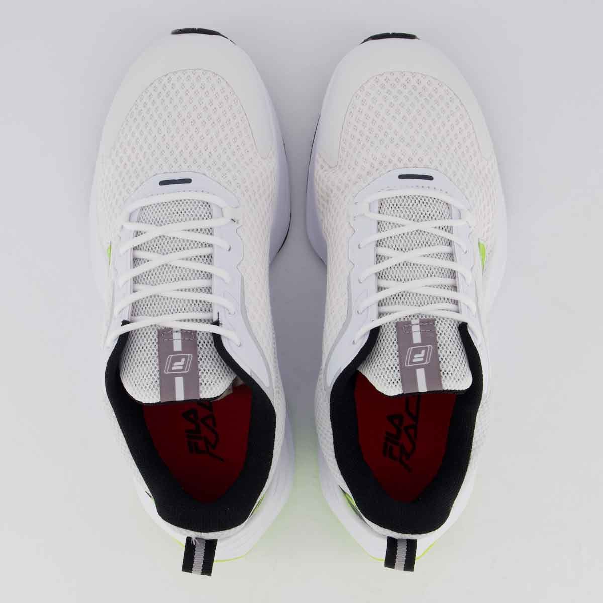 Tênis Fila Racer Comet Branco e Preto Branco/Preto 4