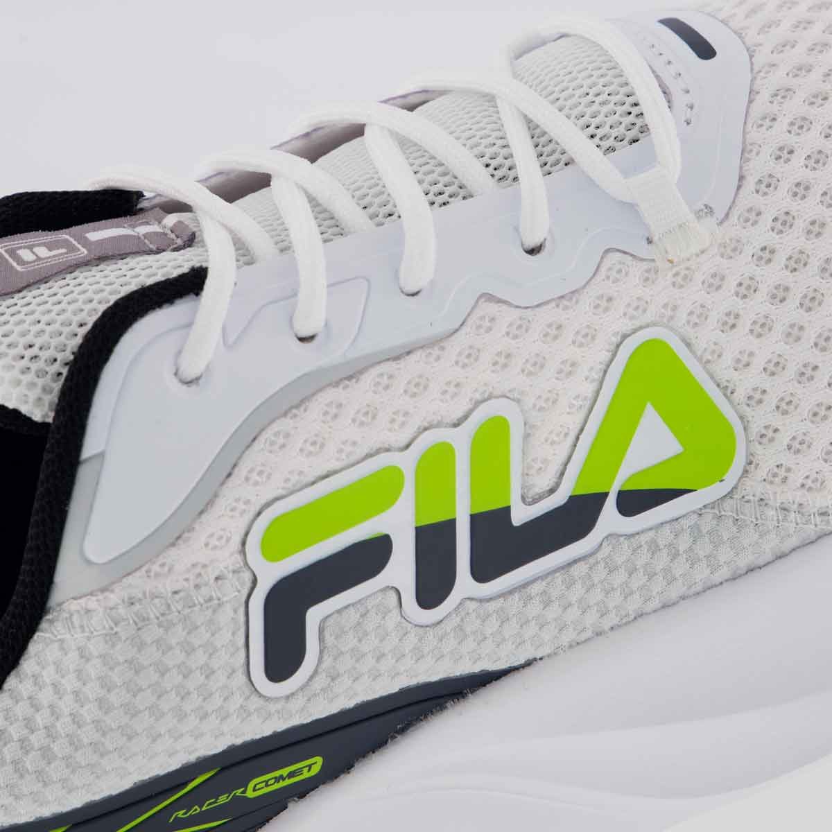 Tênis Fila Racer Comet Branco e Preto Branco/Preto 7