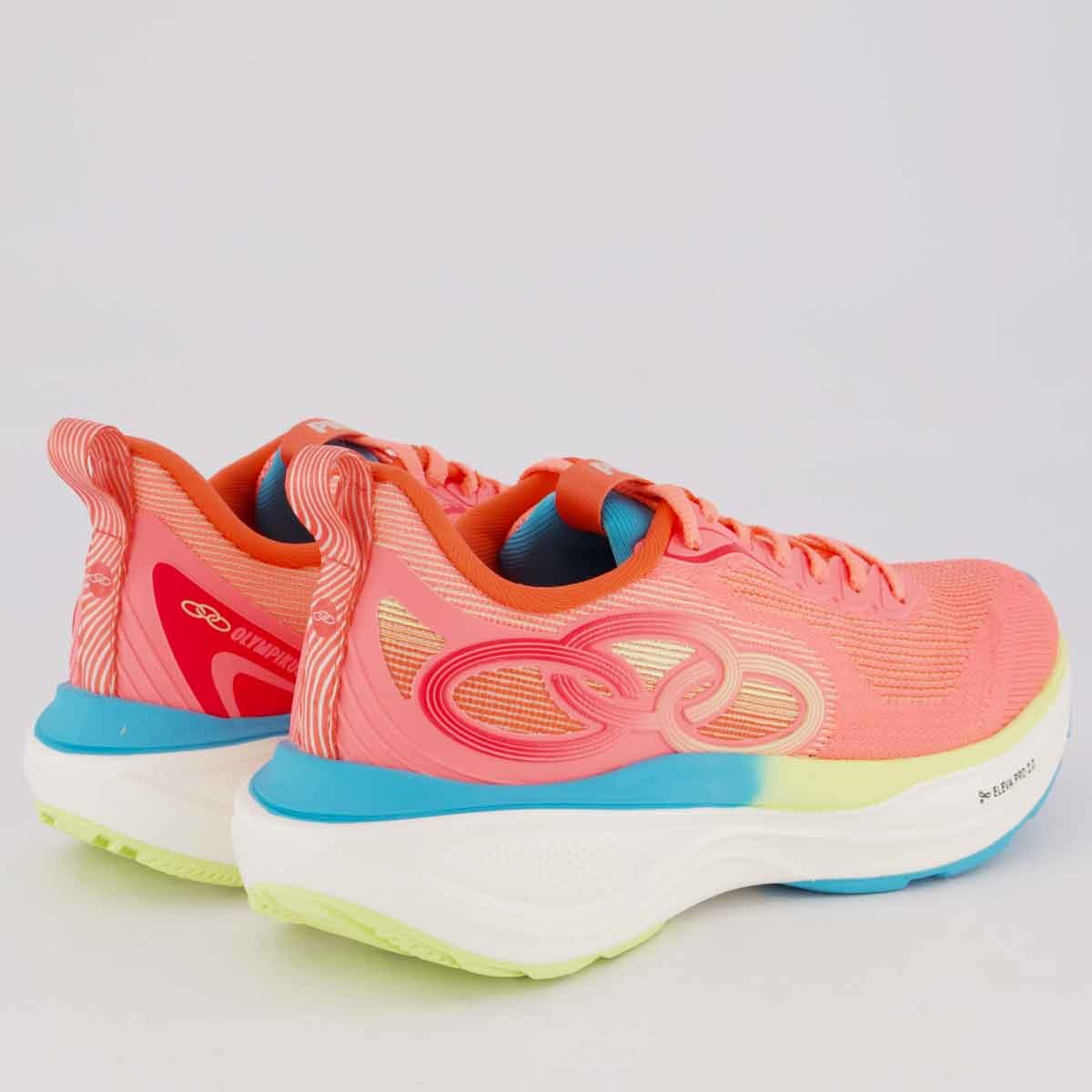 Tênis Olympikus Pride 4 Feminino Rosa Laranja 3