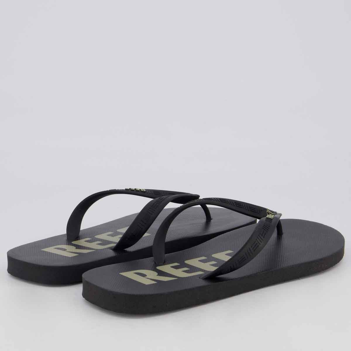 Chinelo Reef Seaside Preto Preto 4