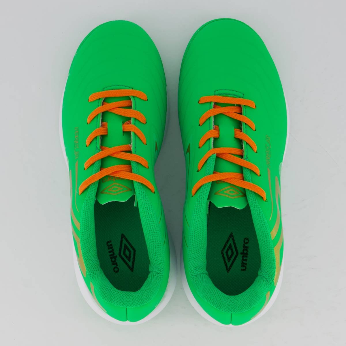 Chuteira Umbro Pro 5 GL Saint Patrick's Futsal Juvenil Verde Verde 4