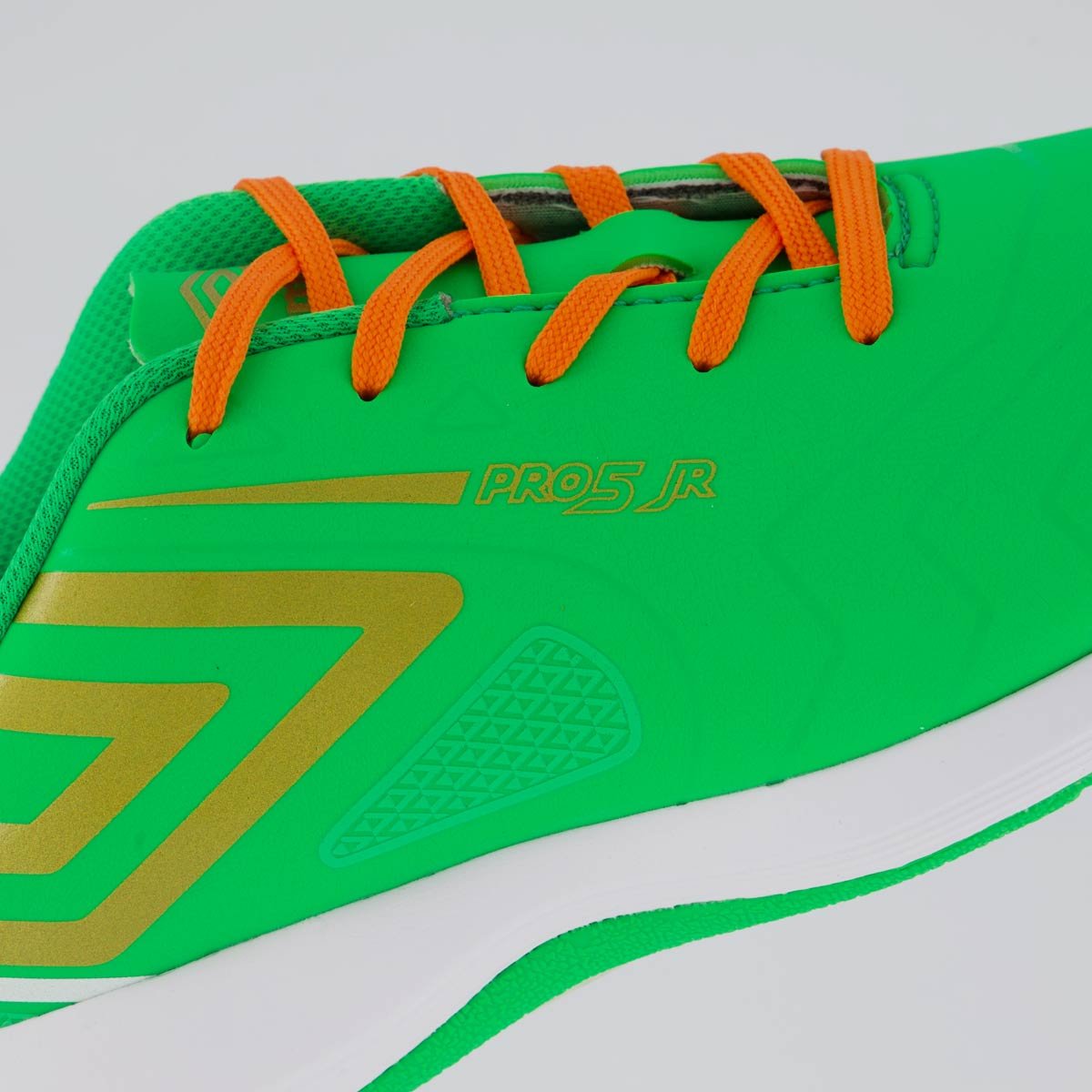 Chuteira Umbro Pro 5 GL Saint Patrick's Futsal Juvenil Verde Verde 7
