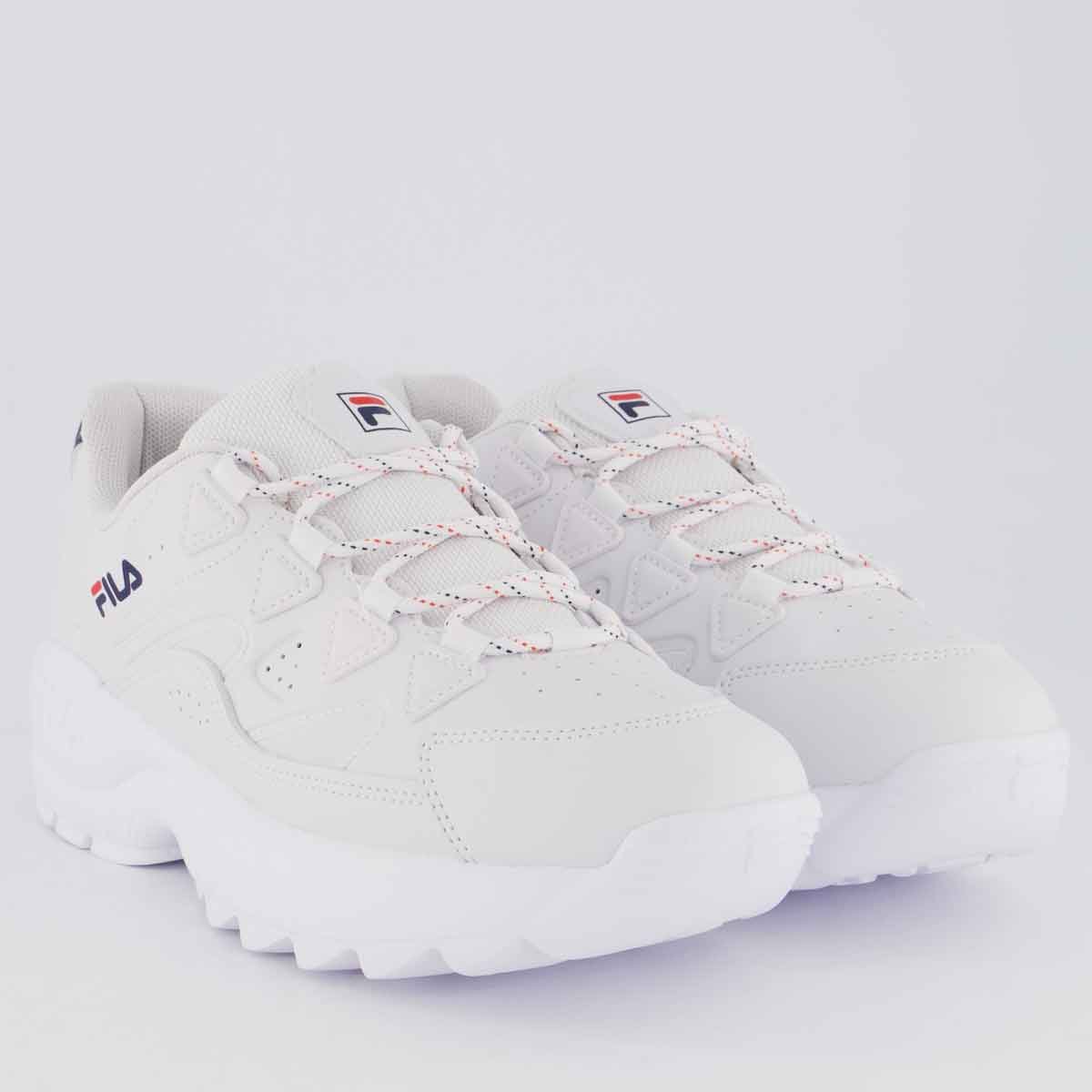 Tênis Fila Evolux Branco e Marinho Branco 2