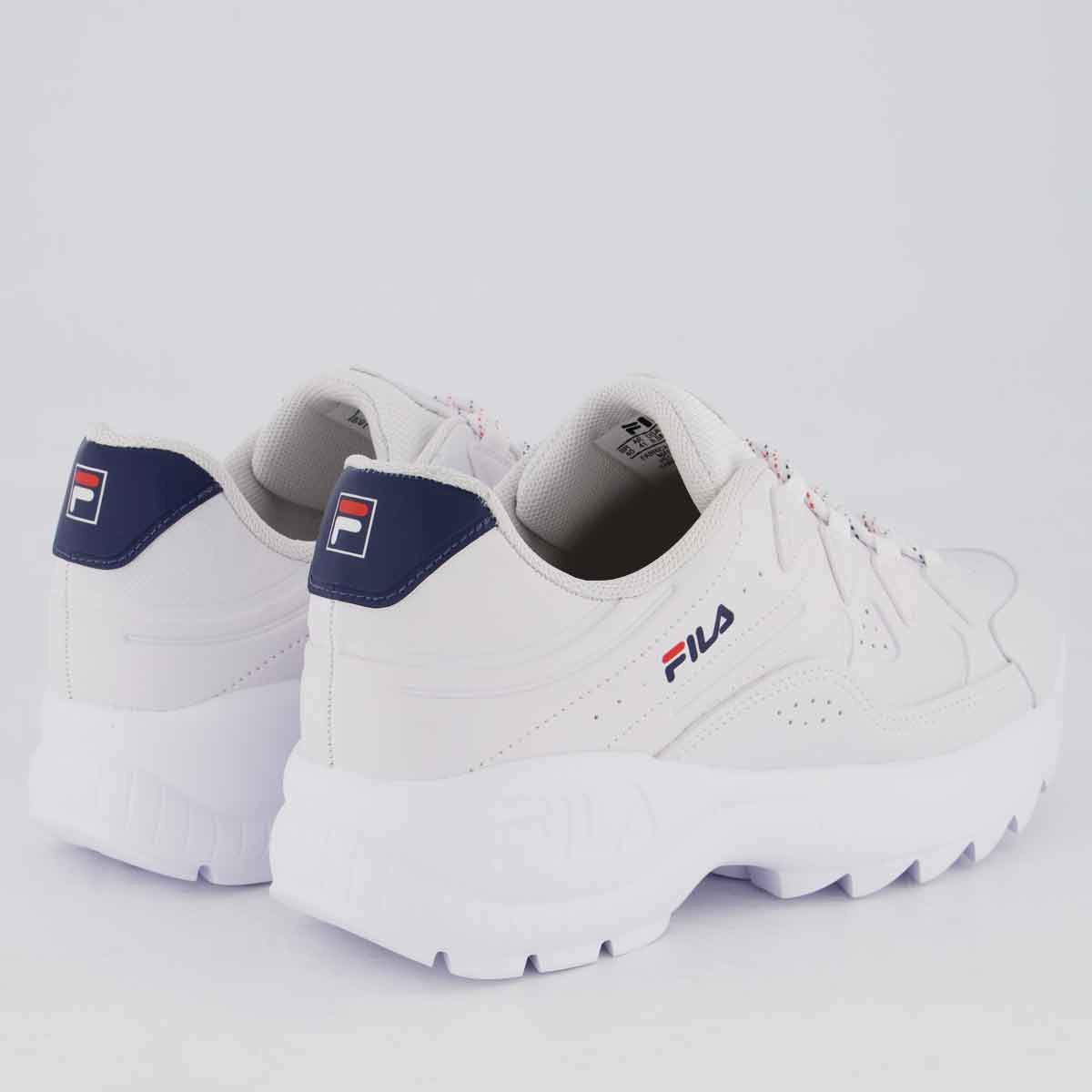 Tênis Fila Evolux Branco e Marinho Branco 3