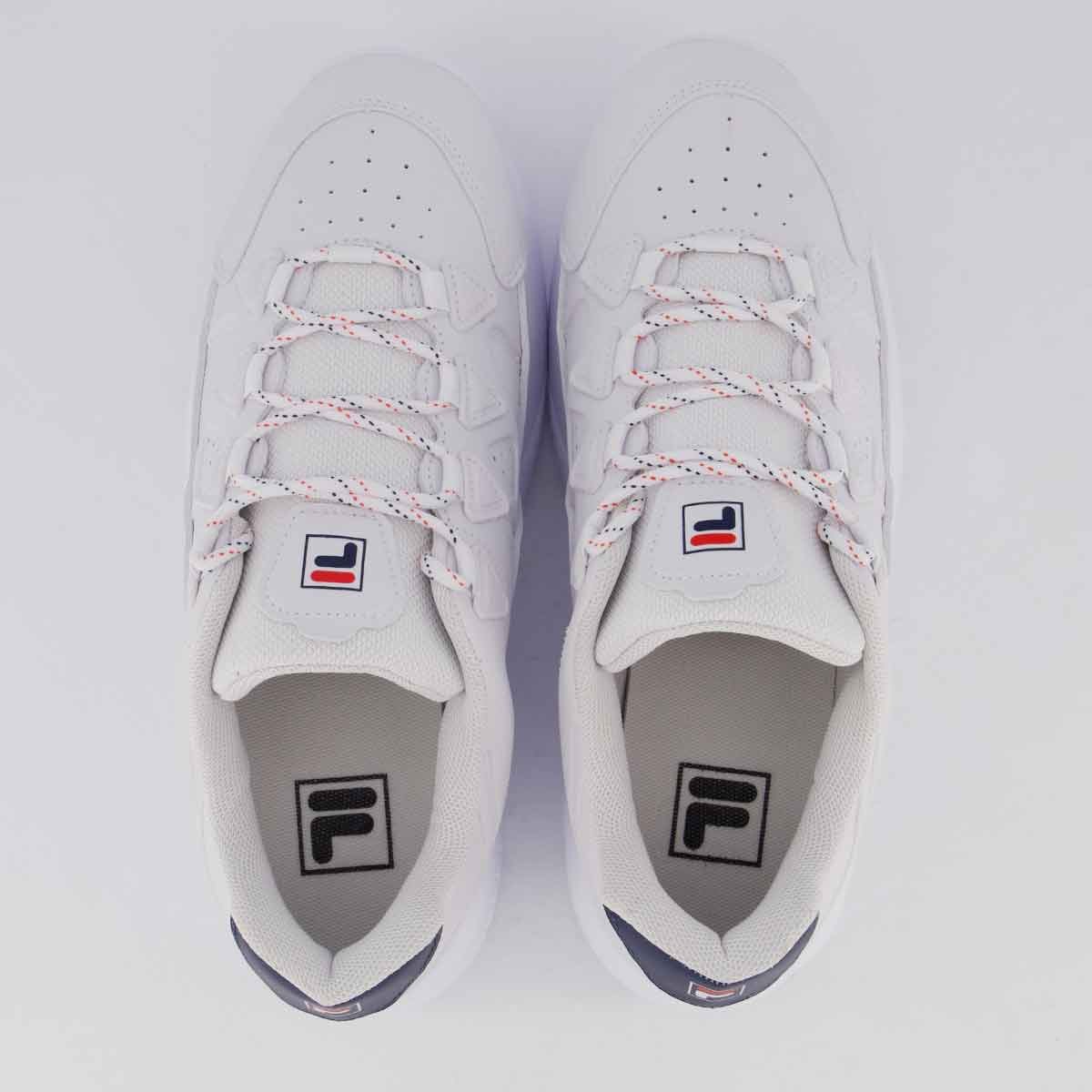 Tênis Fila Evolux Branco e Marinho 4