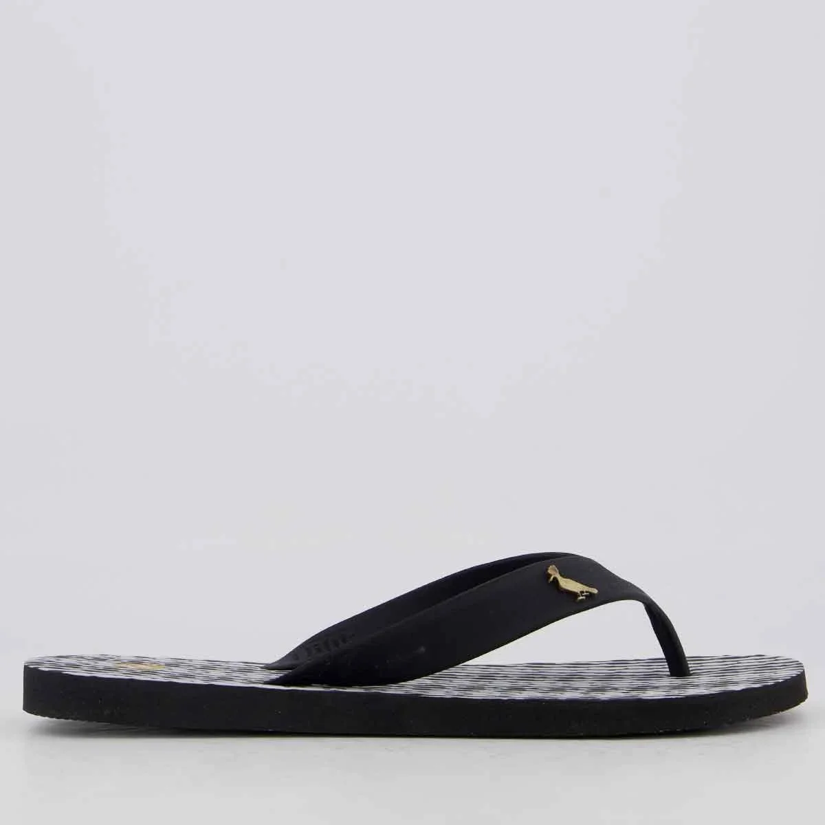 Chinelo Reserva Trancoso Listrado II Preto e Branco Preto/Branco 2