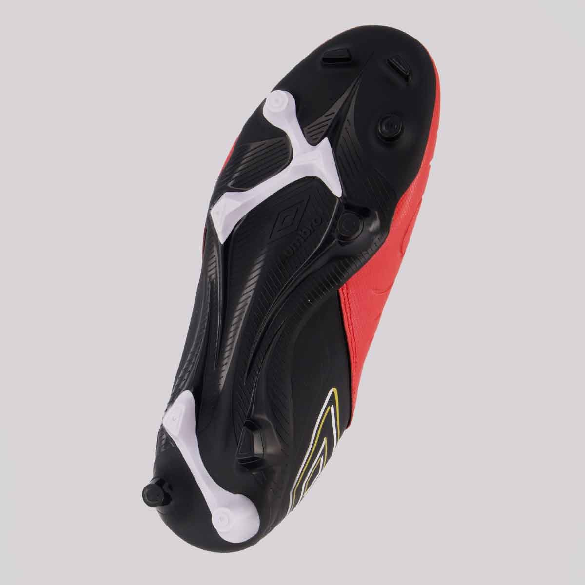 Chuteira Umbro Fifty VI Campo Vermelha e Preta Vermelho/Preto 5