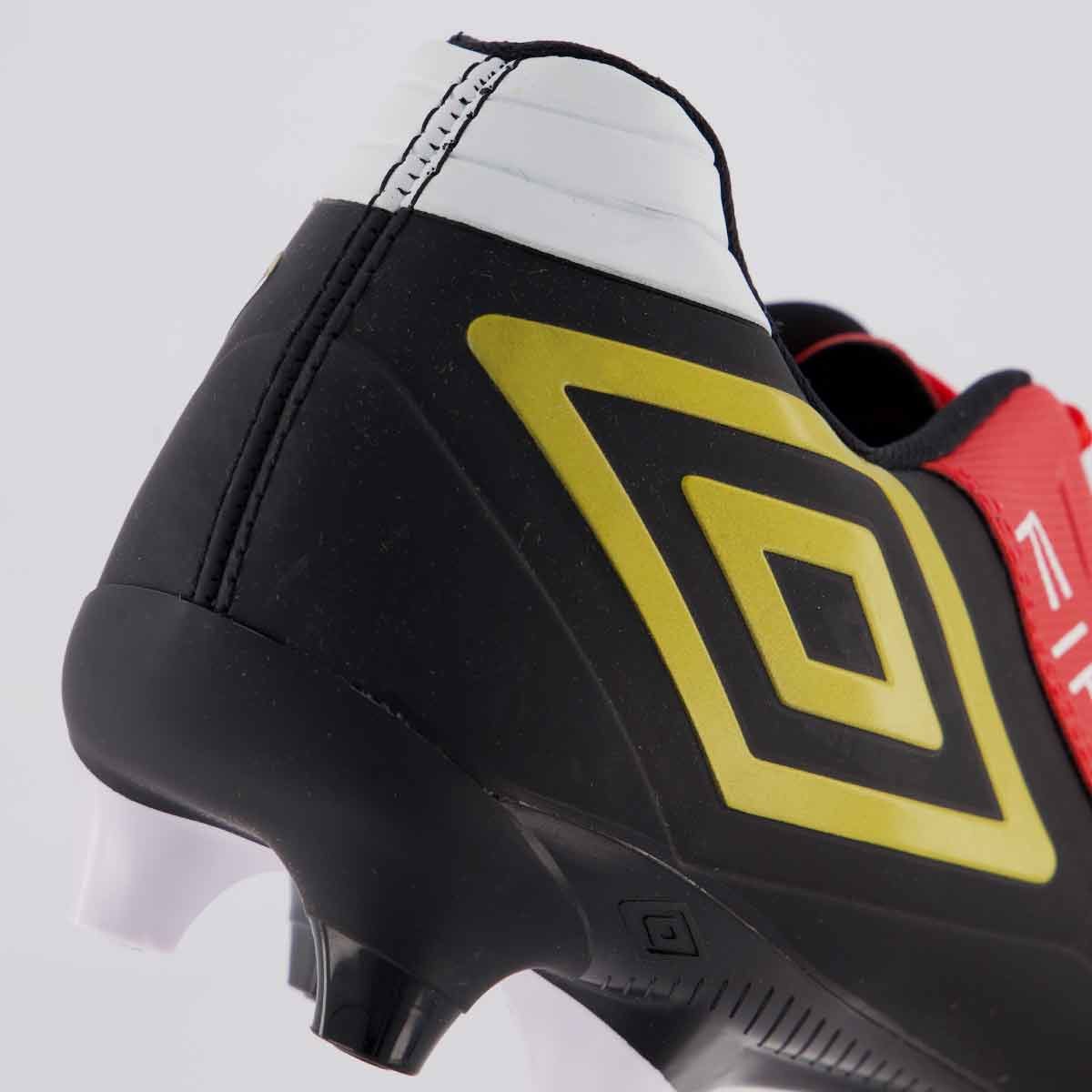 Chuteira Umbro Fifty VI Campo Vermelha e Preta Vermelho/Preto 6