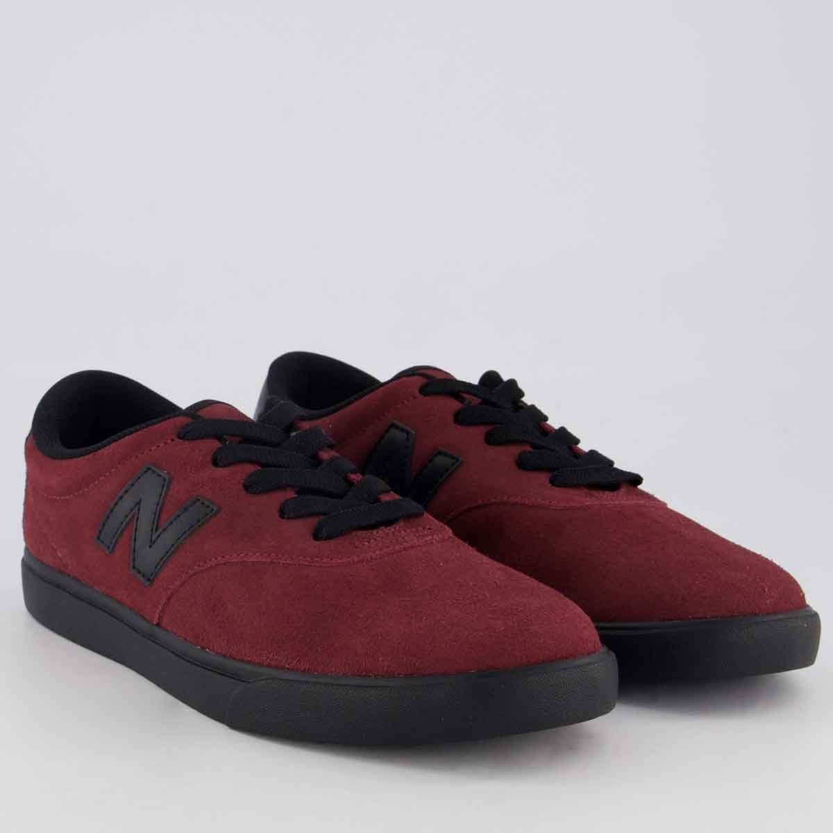 Tênis New Balance 55 Bordô e Preto Vermelho/Preto 2