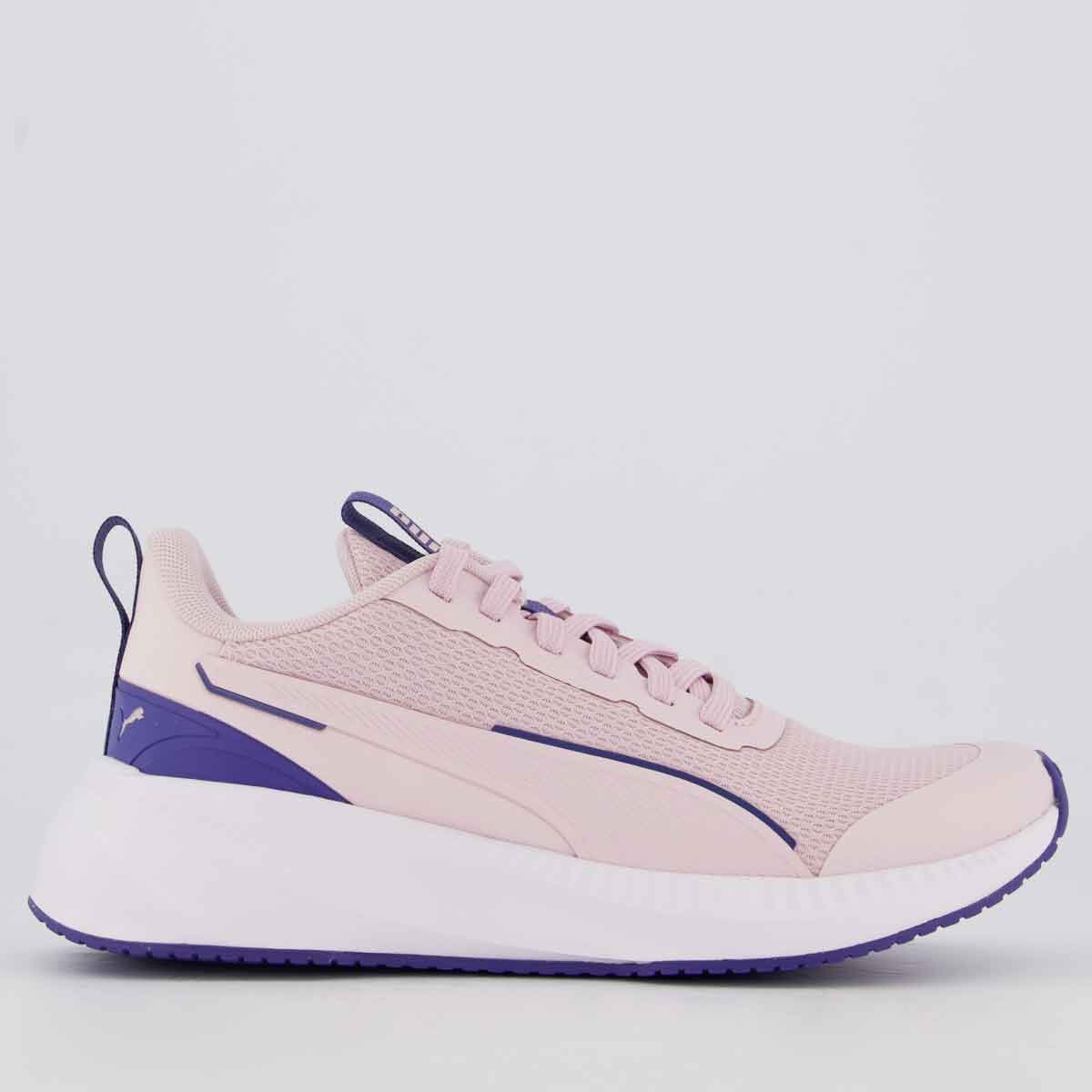Tênis Puma Flyer Lite Feminino Rosa e Marinho Rosa/Roxo