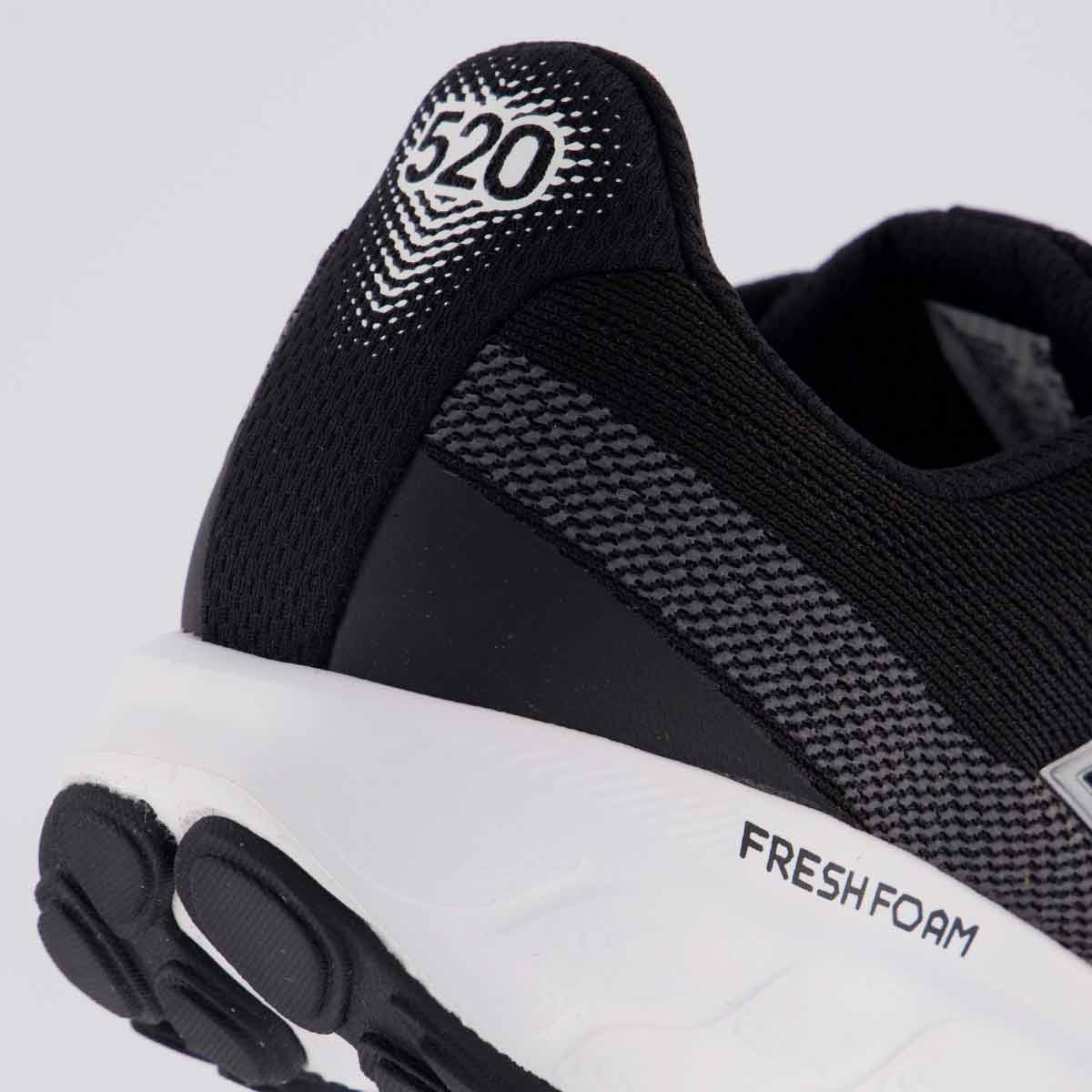 Tênis New Balance 520 V9 Feminino Preto e Bege Preto 6