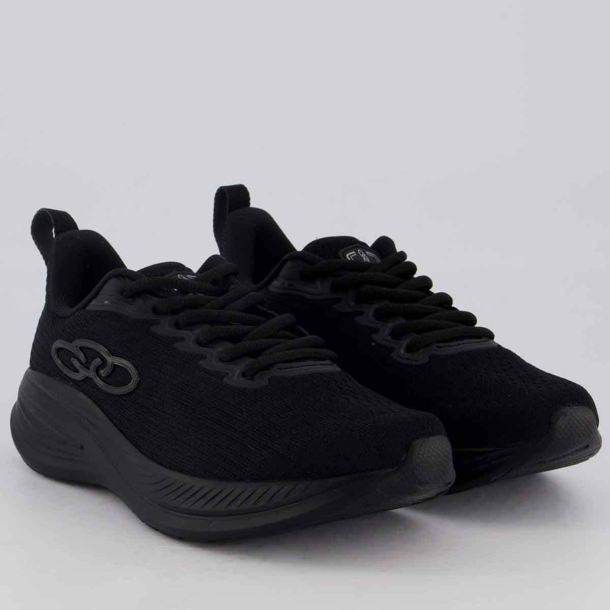 Tênis Olympikus Marte Juvenil All Black Preto 2