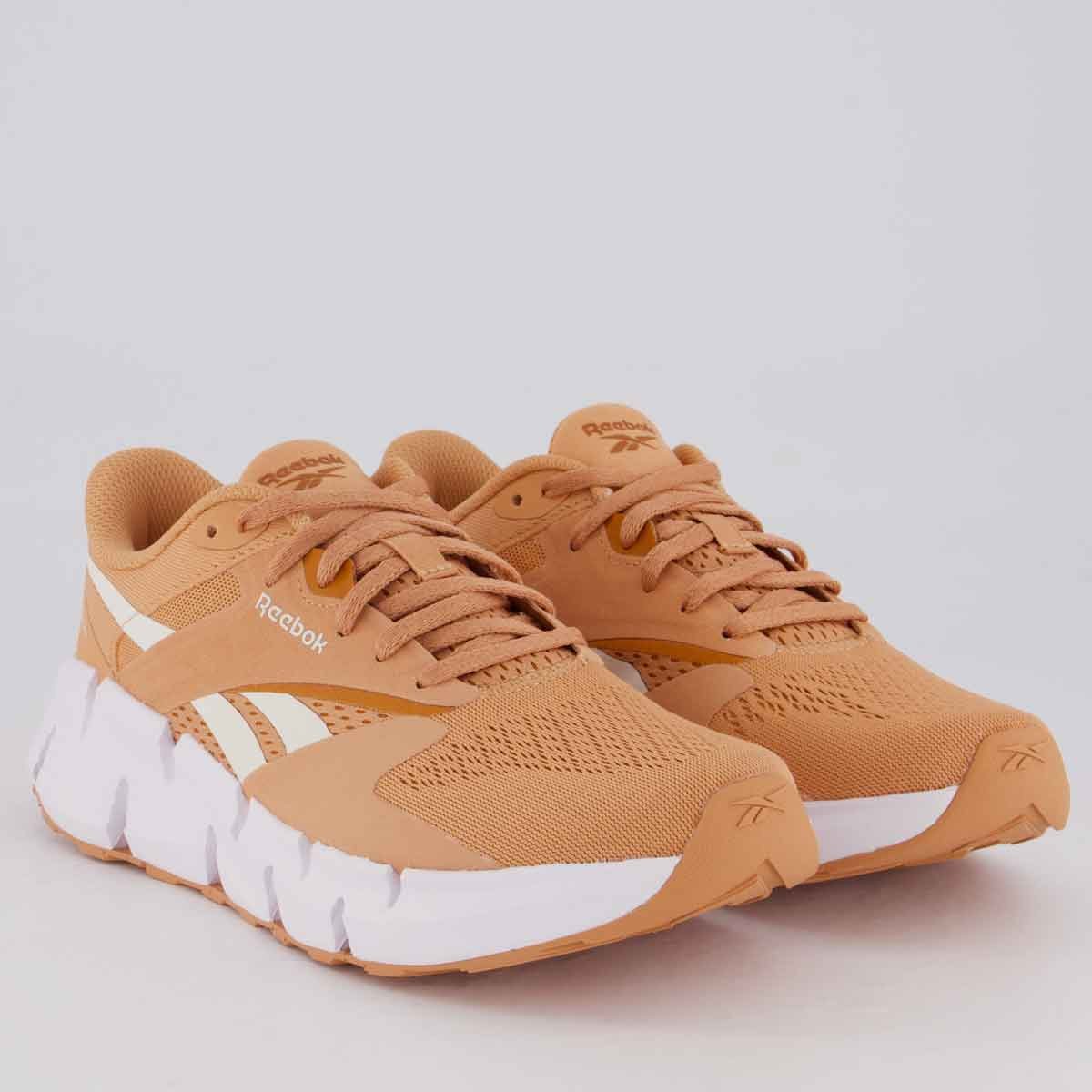 Tênis Reebok Zig Dynamica 5 Feminino Rosa Bege 2