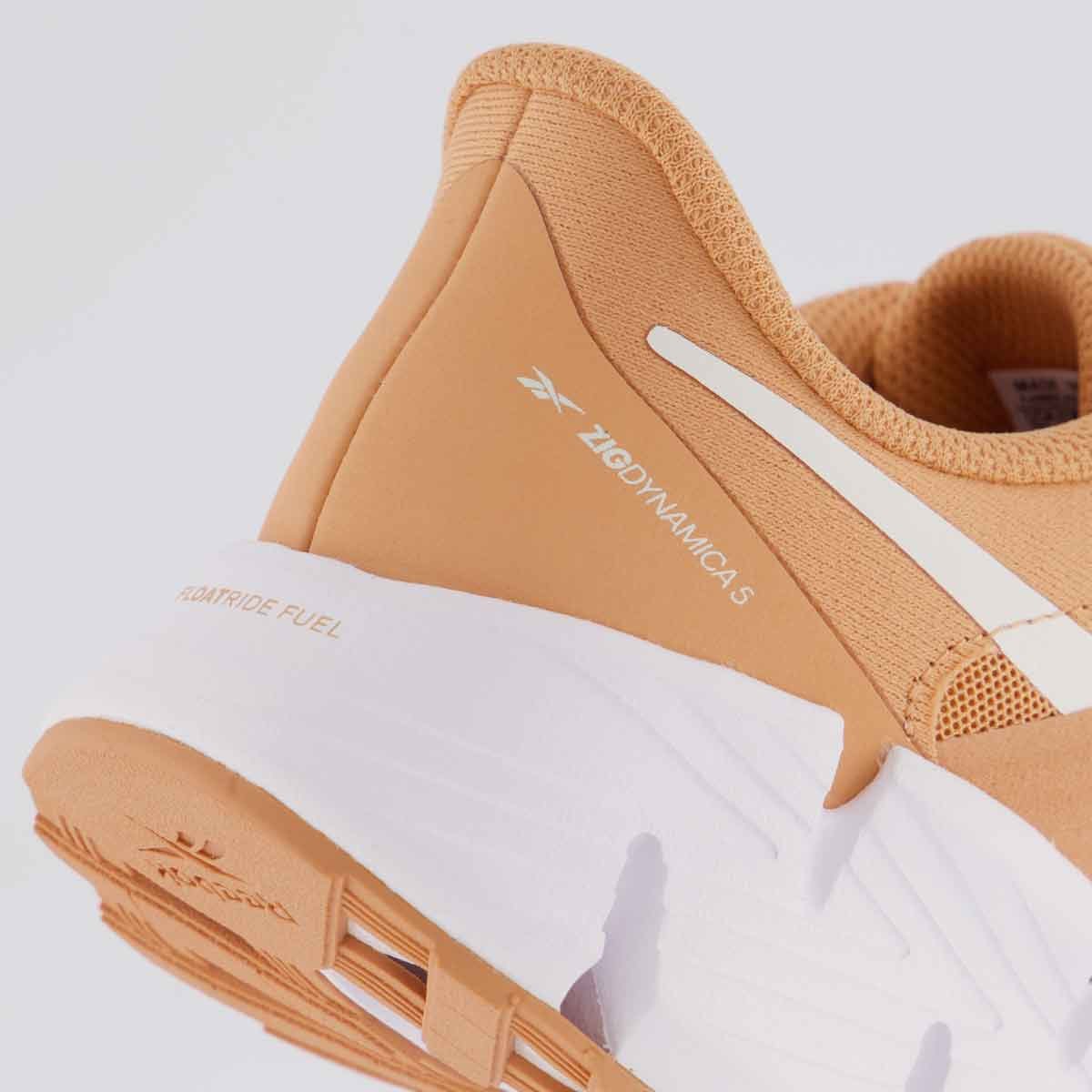 Tênis Reebok Zig Dynamica 5 Feminino Rosa Bege 6