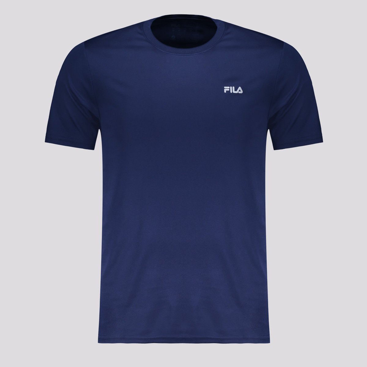 Camiseta Fila Basic Sports II Marinho e Prata