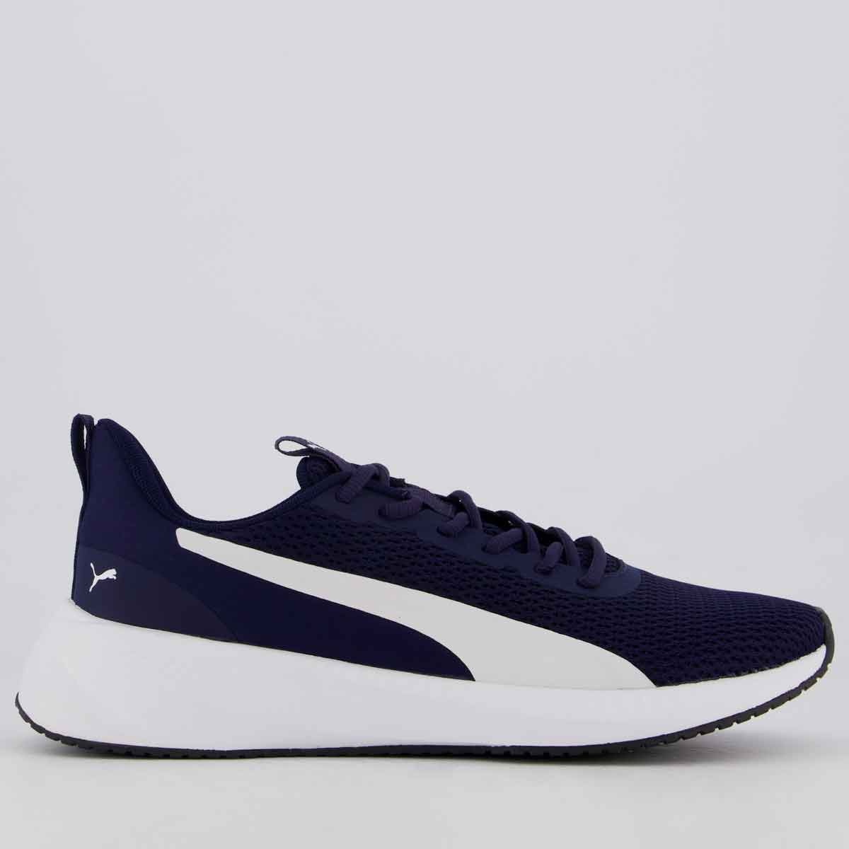 Tênis Puma Flyer Lite 3 Marinho e Branco