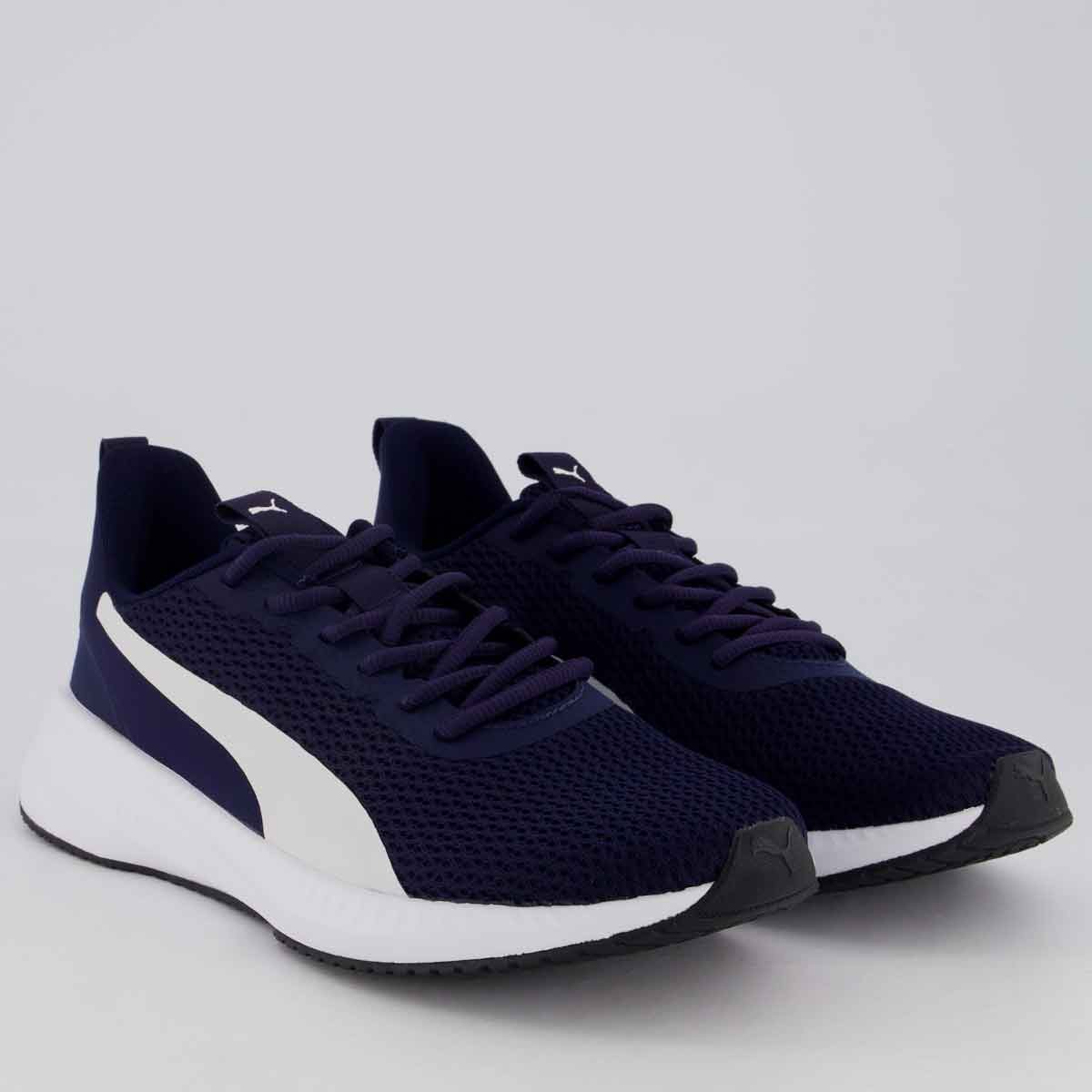 Tênis Puma Flyer Lite 3 Marinho e Branco Marinho/Branco 2
