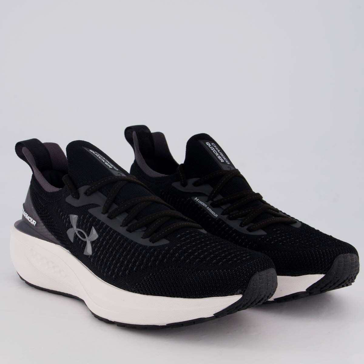 Tênis Under Armour Charged Quicker 2 Preto e Branco Preto/Branco 2