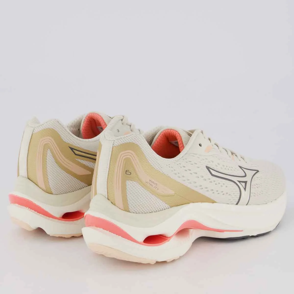 Tênis Mizuno Wave Vitality 6 Feminino Bege Bege 3