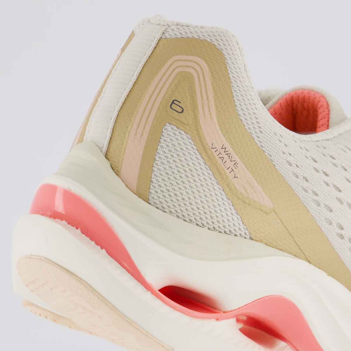 Tênis Mizuno Wave Vitality 6 Feminino Bege Bege 6