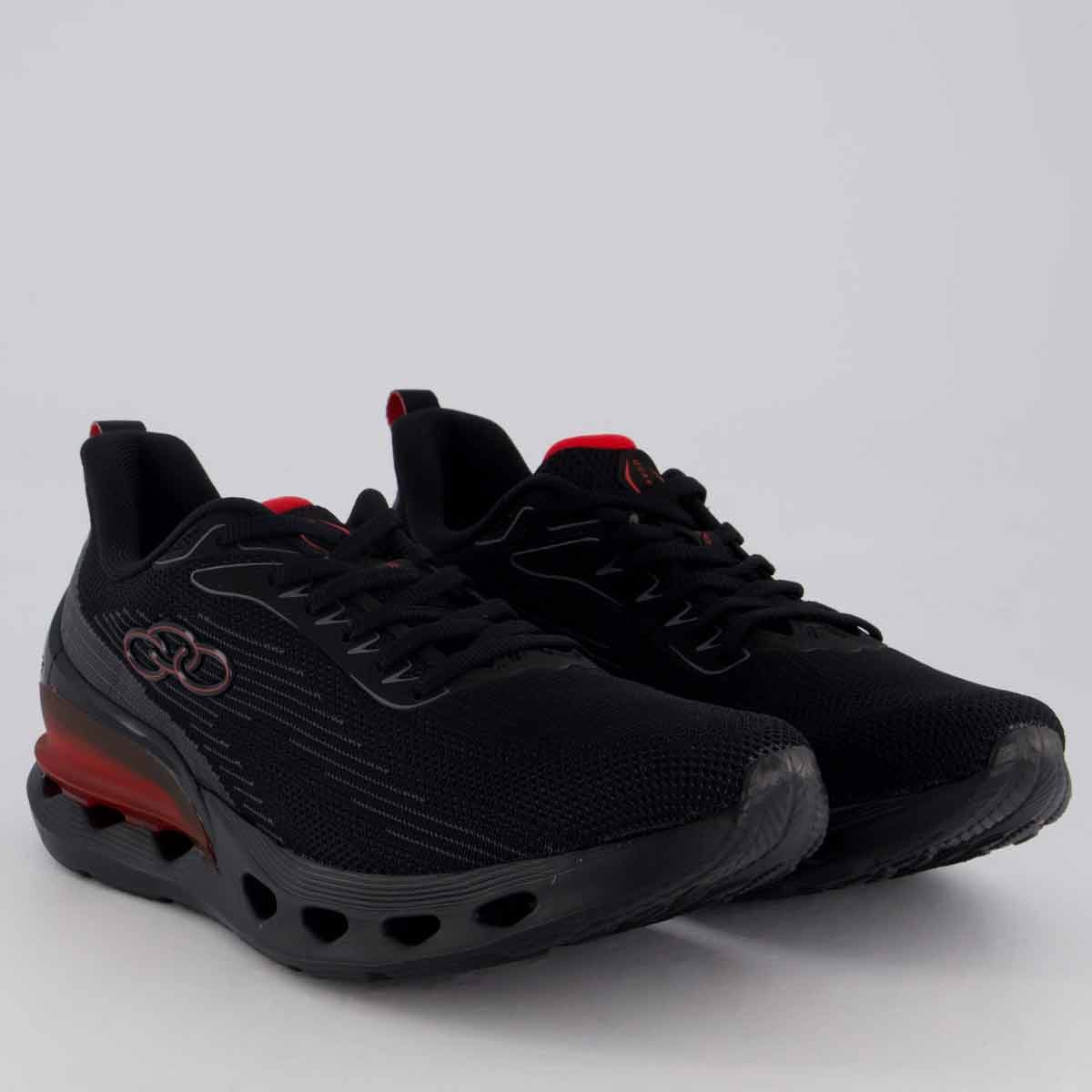 Tênis Olympikus Quartzo Preto e Vermelho Preto/Vermelho 2