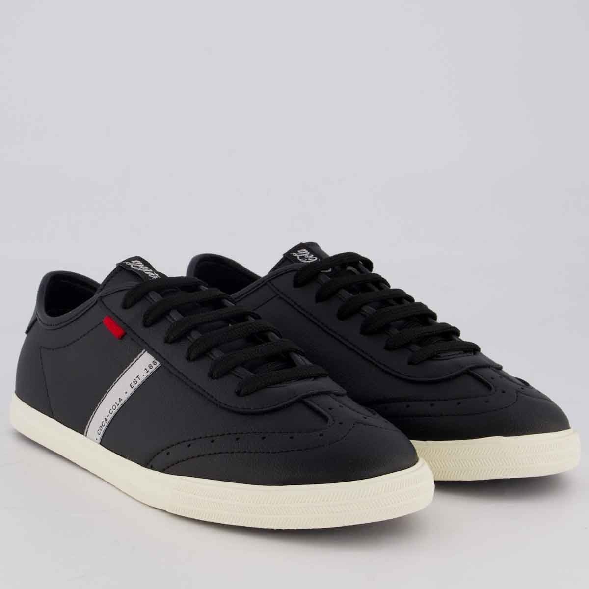 Tênis Coca Cola Glint Town Feminino Preto Preto 2