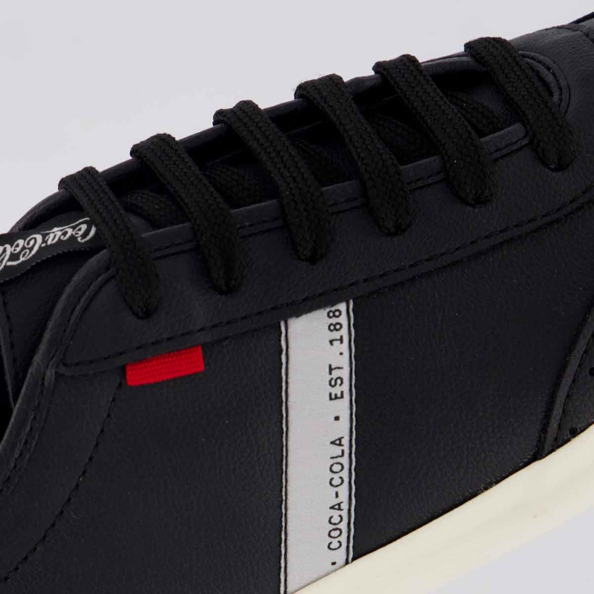 Tênis Coca Cola Glint Town Feminino Preto Preto 7