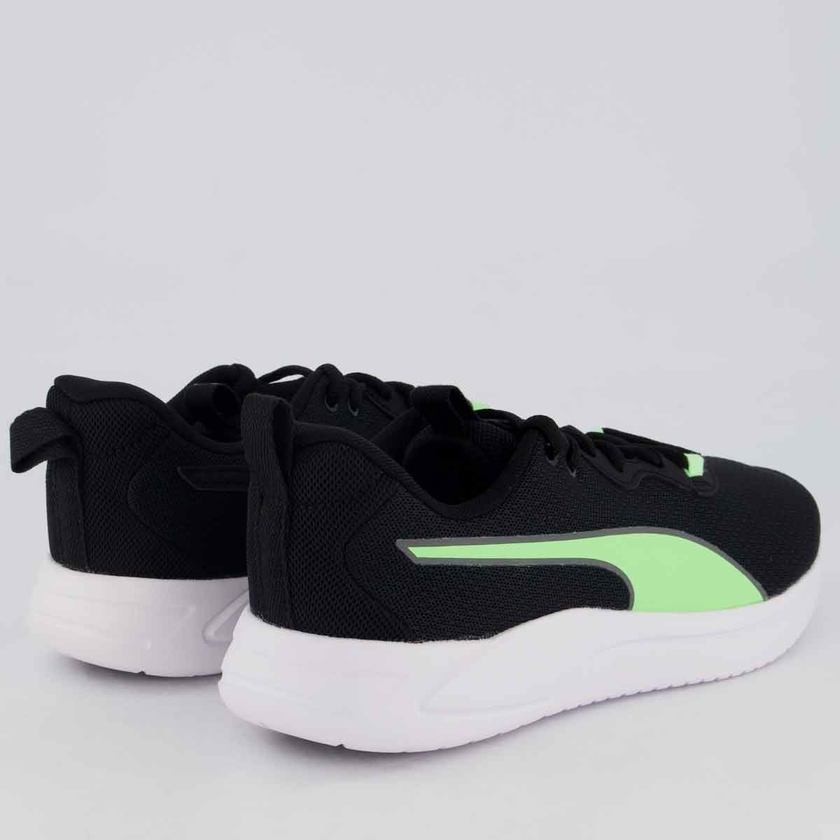 Tênis Puma Resolve Smooth Preto e Verde Preto/Verde 3