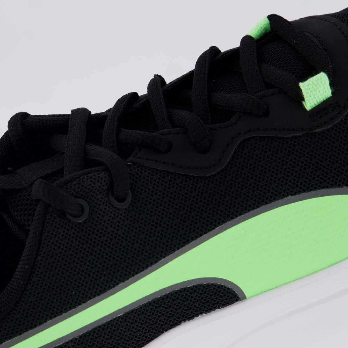 Tênis Puma Resolve Smooth Preto e Verde Preto/Verde 7