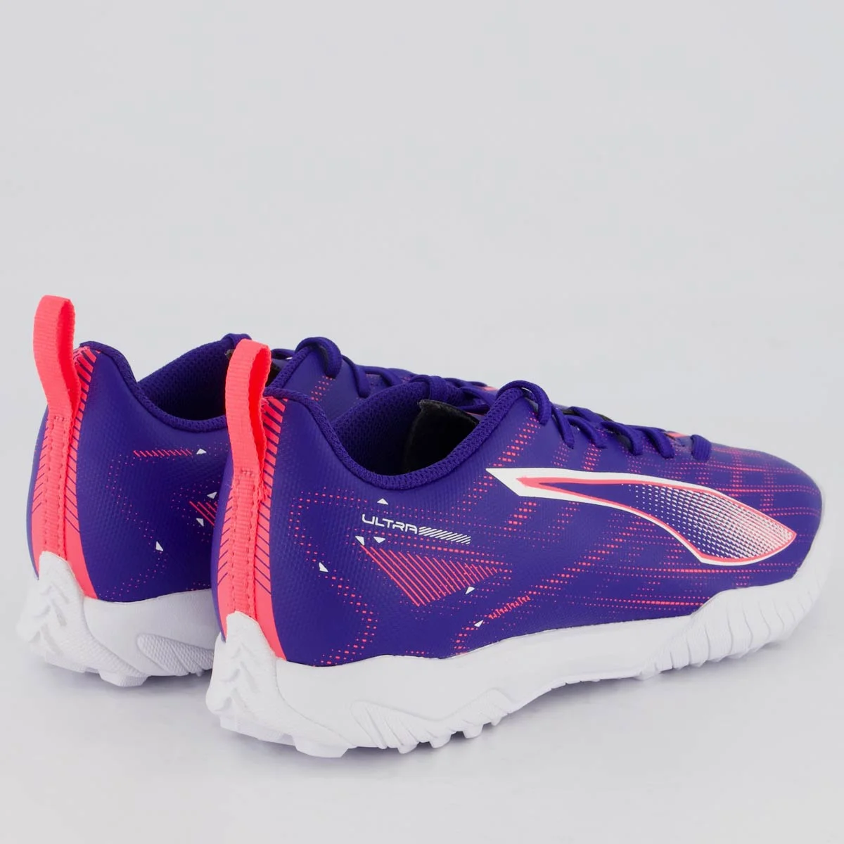 Chuteira Puma Ultra 5 TT Society Juvenil Azul Roxo 3