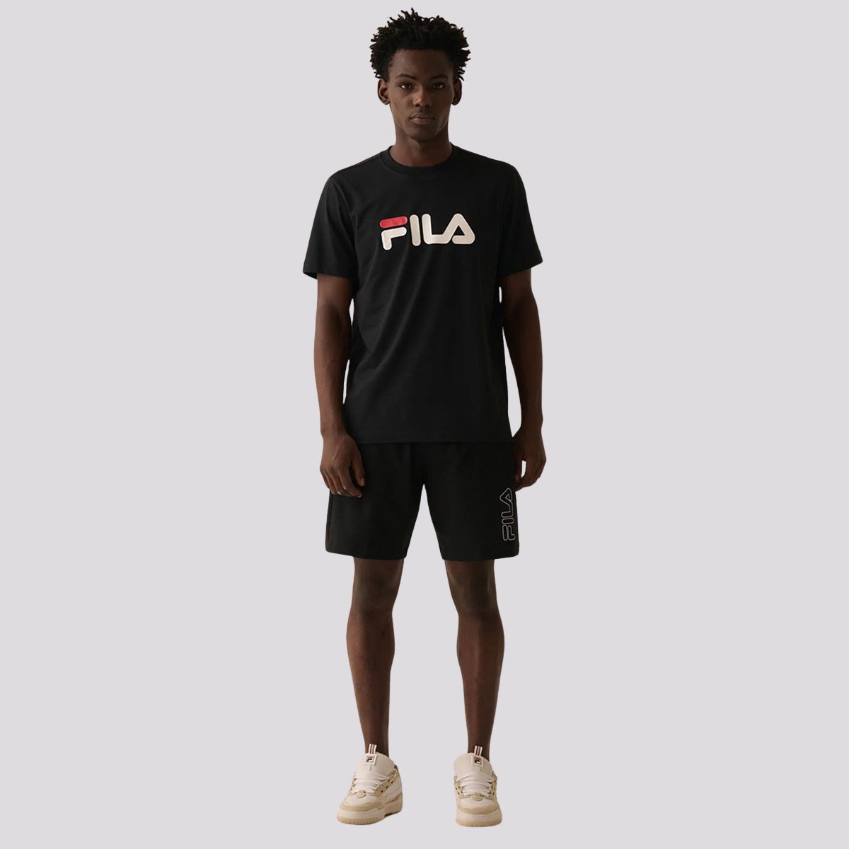 Bermuda Fila Outline Light Preto Preto 1