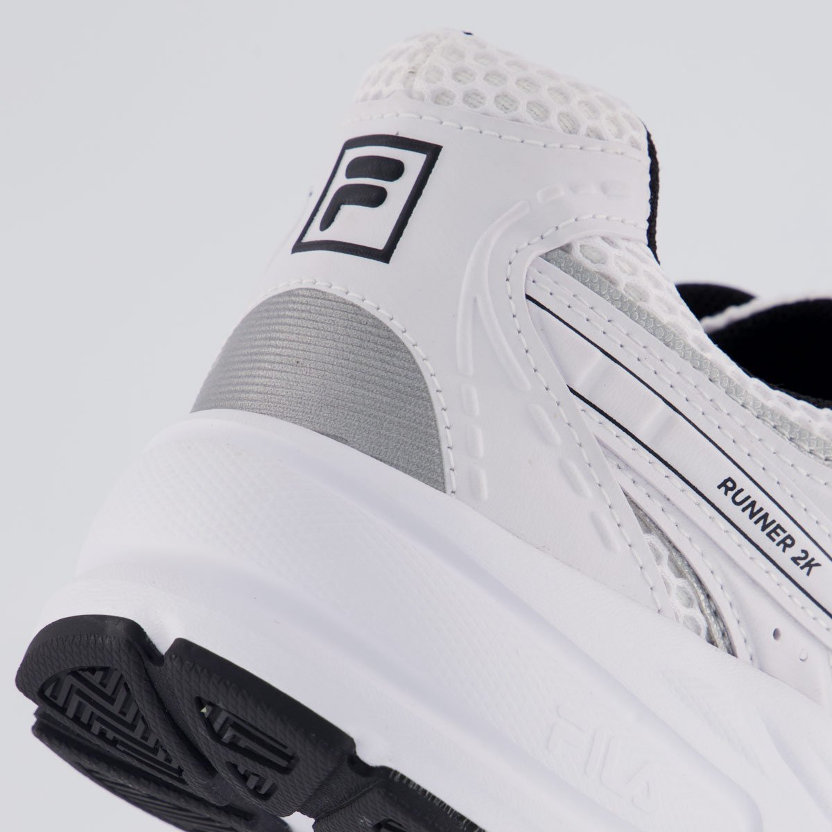 Tênis Fila Runner 2K Feminino Branco e Preto Branco/Preto 6
