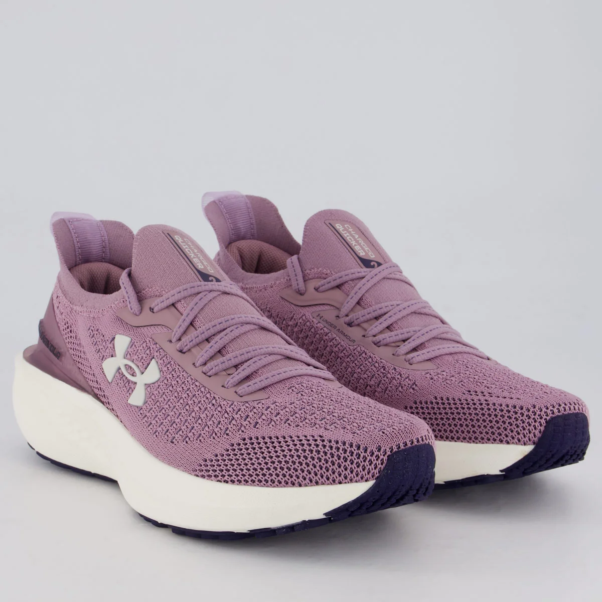 Tênis Under Armour Charged Quicker 2 Feminino Roxo Rosa 2