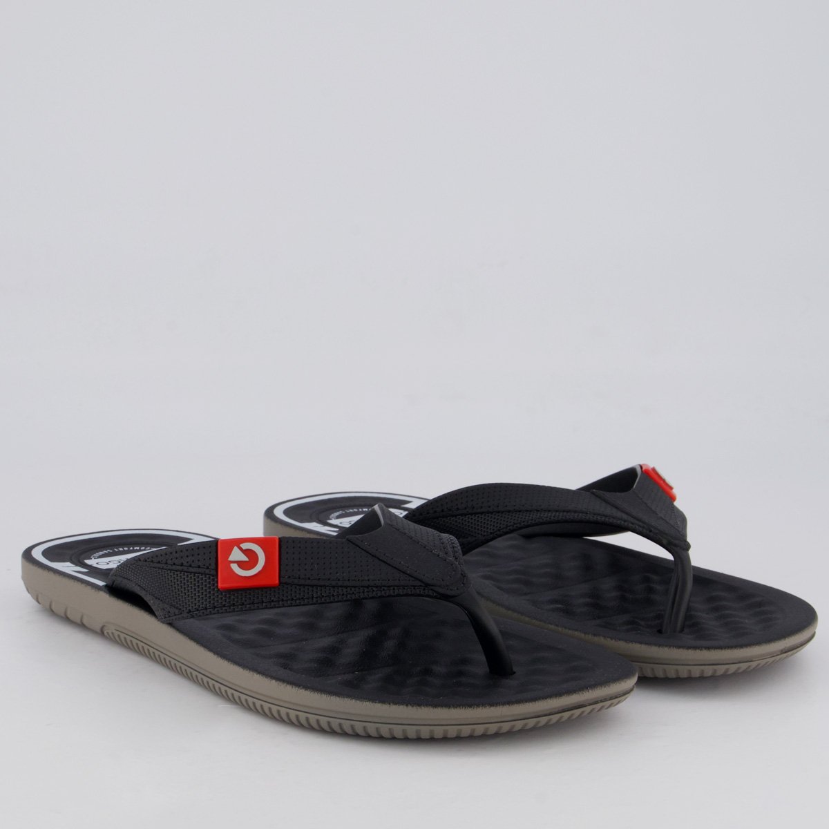 Chinelo Cartago Arizona II Preto e Cinza Preto/Cinza 3