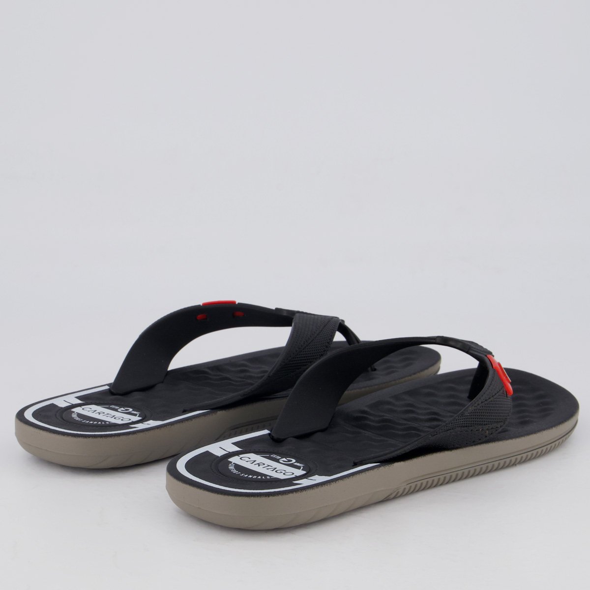 Chinelo Cartago Arizona II Preto e Cinza Preto/Cinza 4