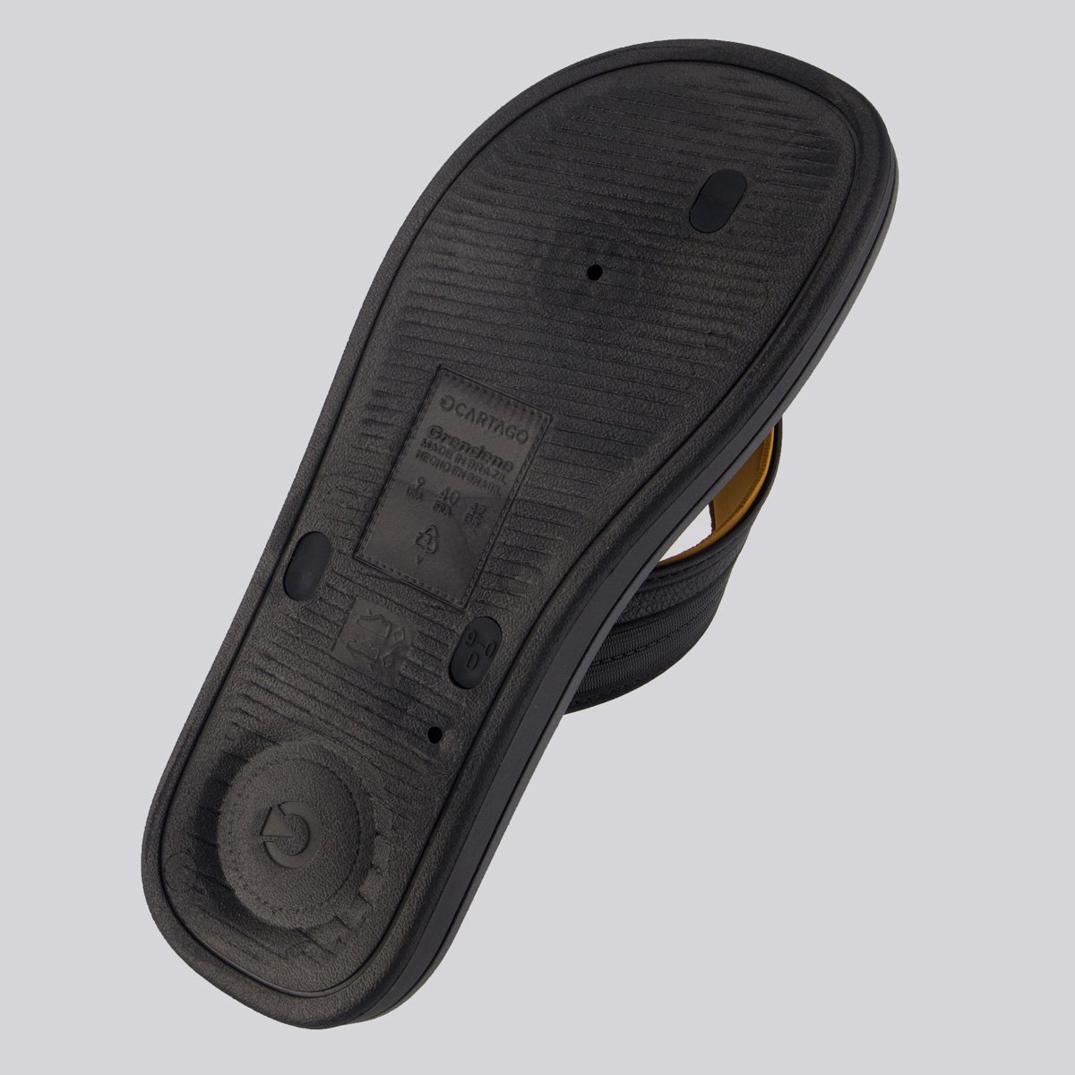 Chinelo Cartago Alabama II Preto Preto 5