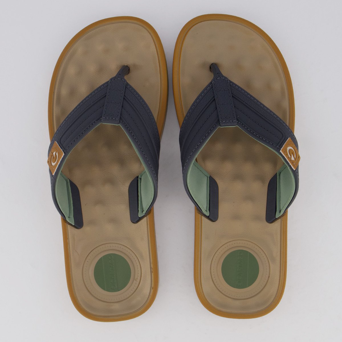 Chinelo Cartago Alabama II Marrom e Cinza Marrom/Cinza 1