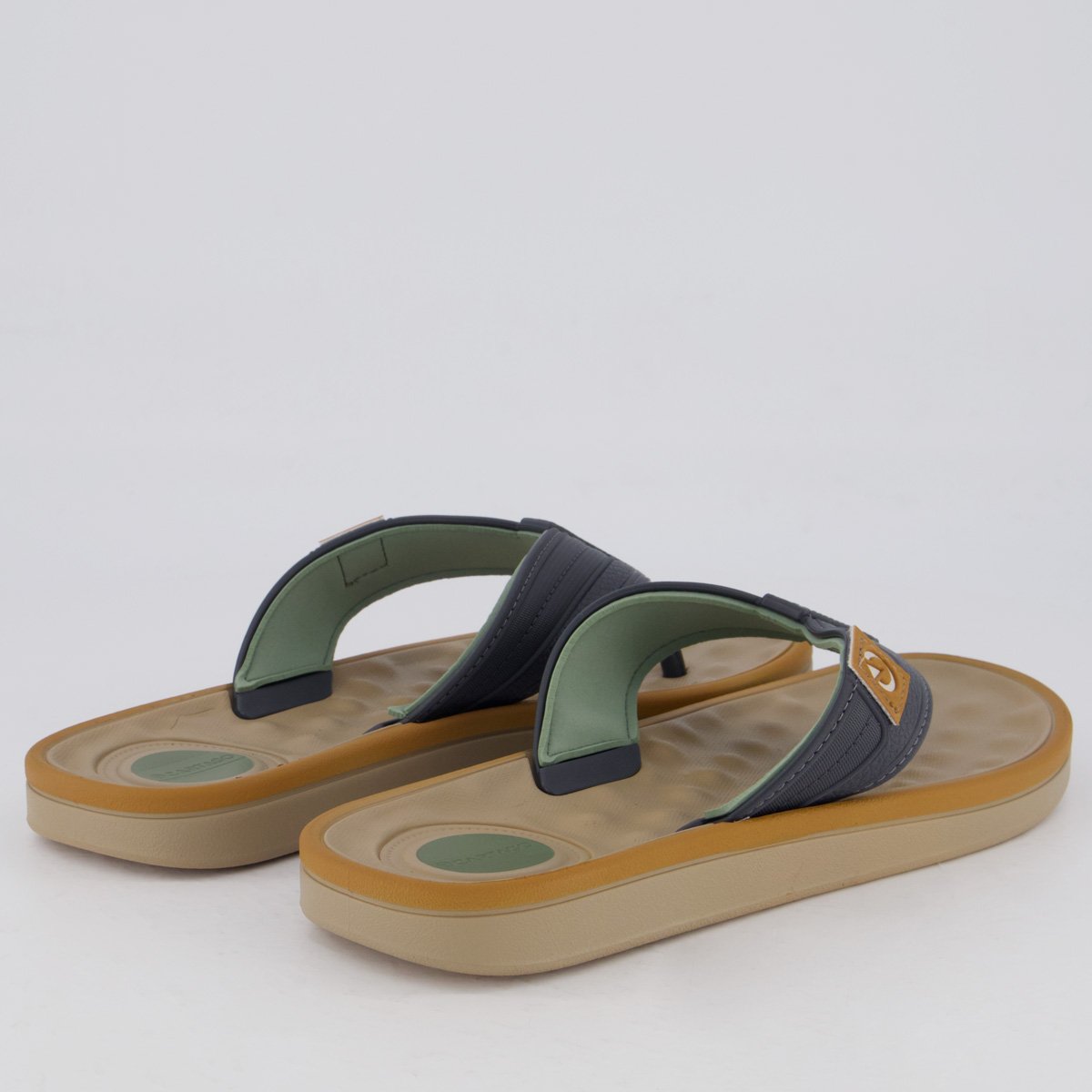 Chinelo Cartago Alabama II Marrom e Cinza Marrom/Cinza 4