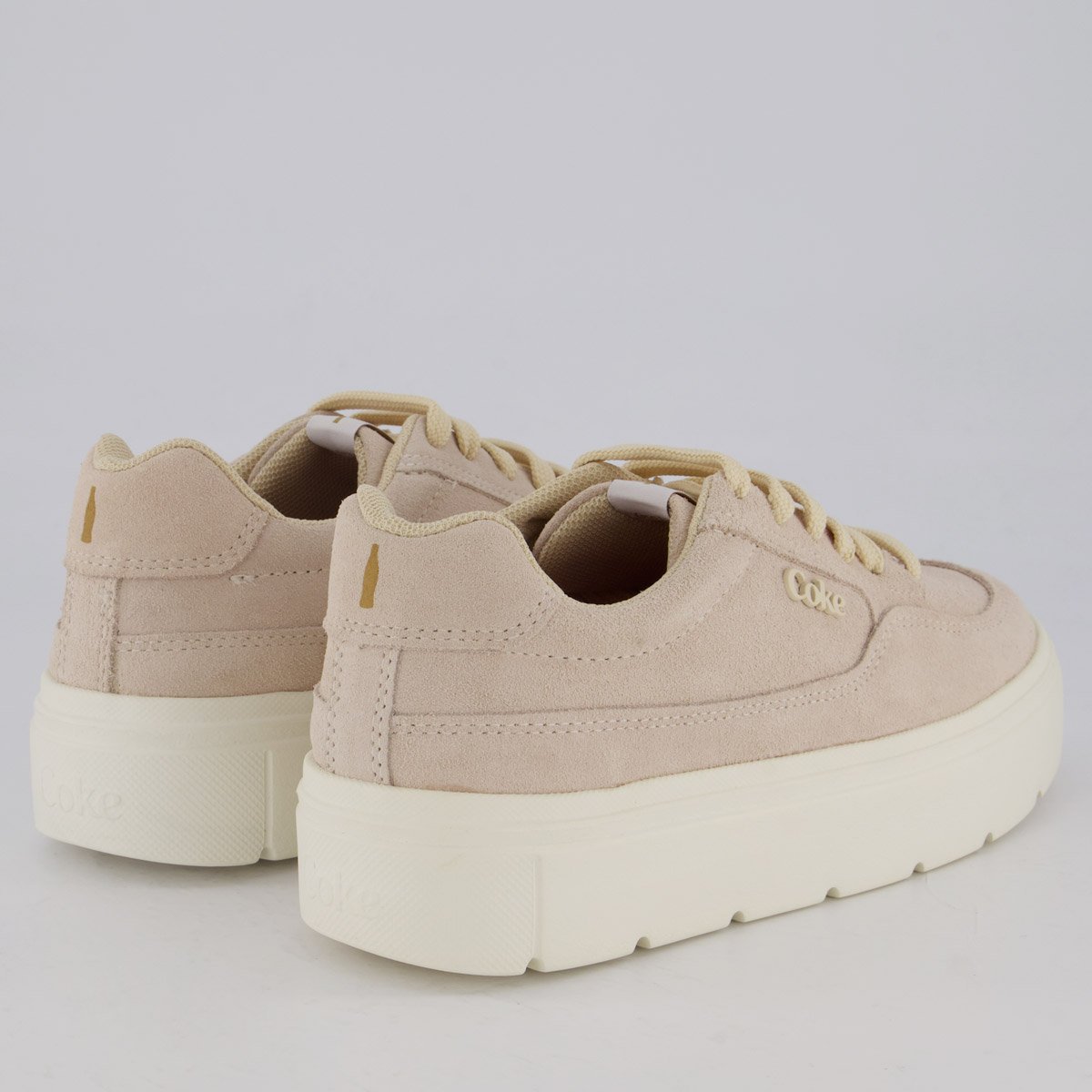 Tênis Coca Cola Rover Feminino Off White Nude 3