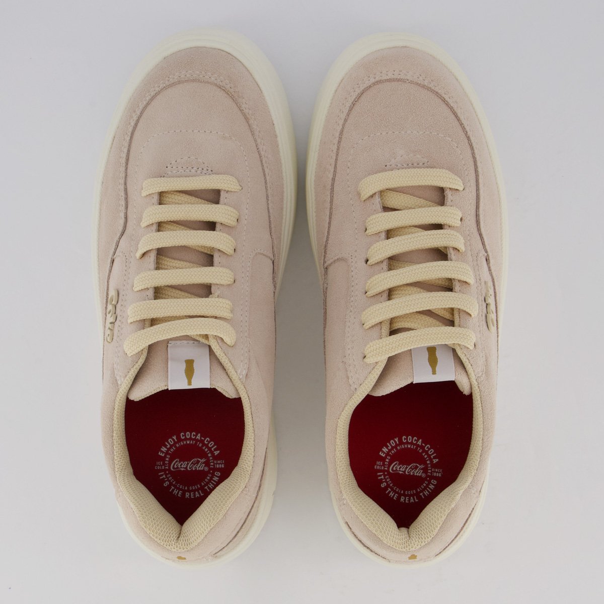 Tênis Coca Cola Rover Feminino Off White Nude 4