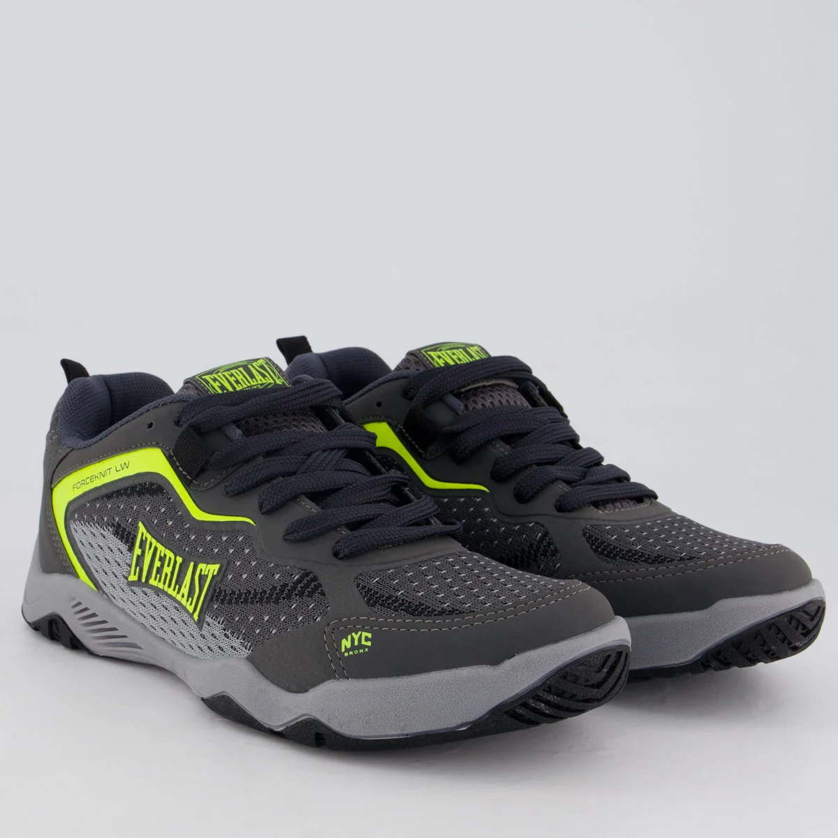 Tênis Everlast Forceknit 6 Low Cinza e Amarelo Cinza/Amarelo 2