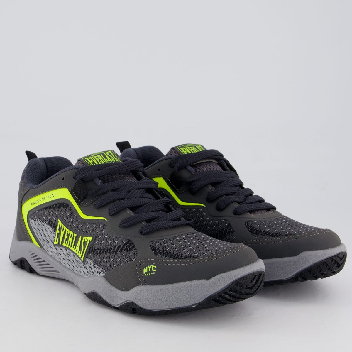 Tênis Everlast Forceknit 6 Low Cinza e Amarelo Cinza/Amarelo 2