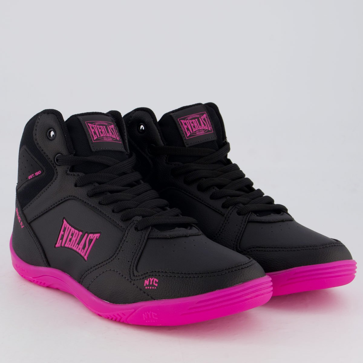 Tênis Everlast Ring 3 Feminino Preto e Rosa Preto/Pink 2