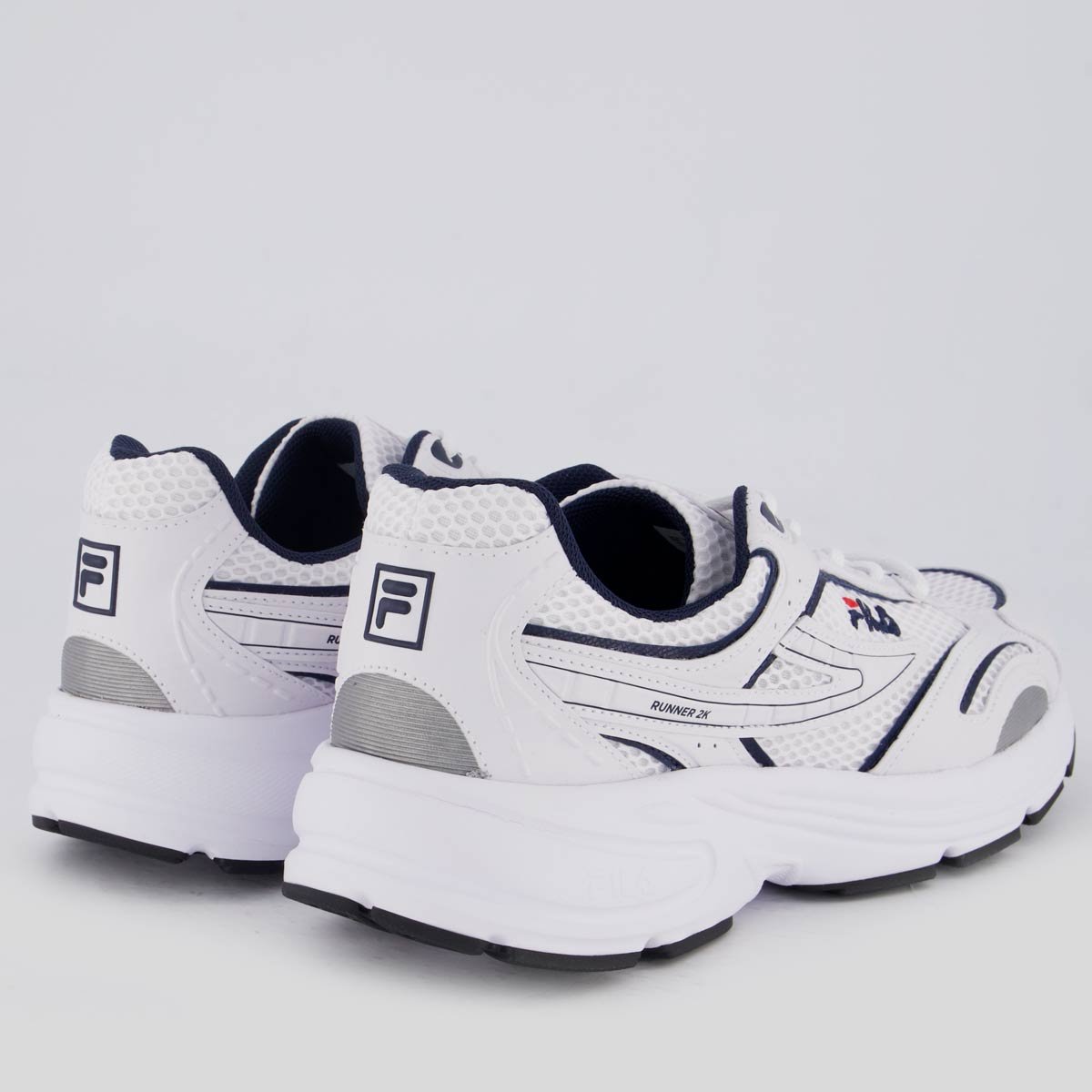 Tênis Fila Runner 2k Branco e Marinho Branco/Marinho 3