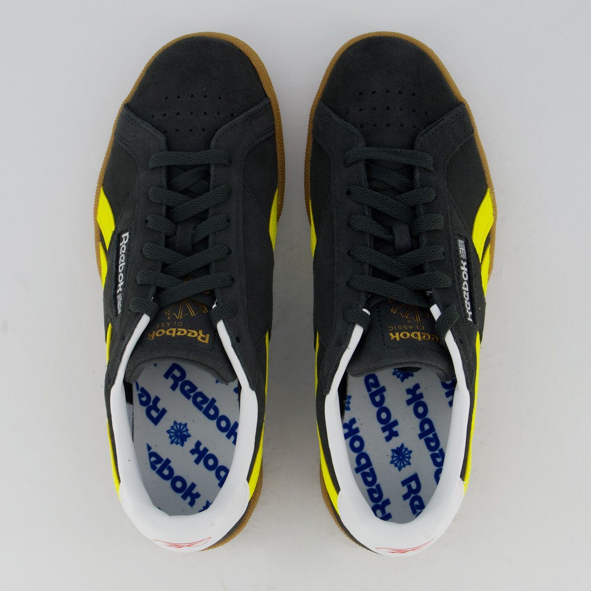 Tênis Reebok Club C Grounds Preto e Amarelo Preto/Amarelo 4