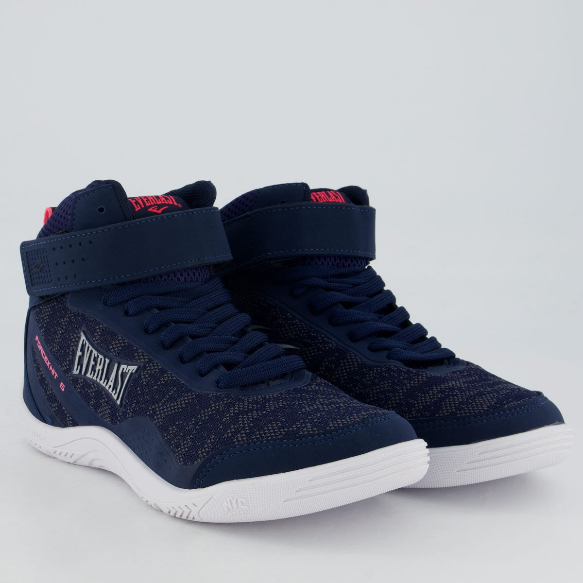 Tênis Everlast Forceknit 6 Feminino Marinho e Rosa Azul Marinho 2